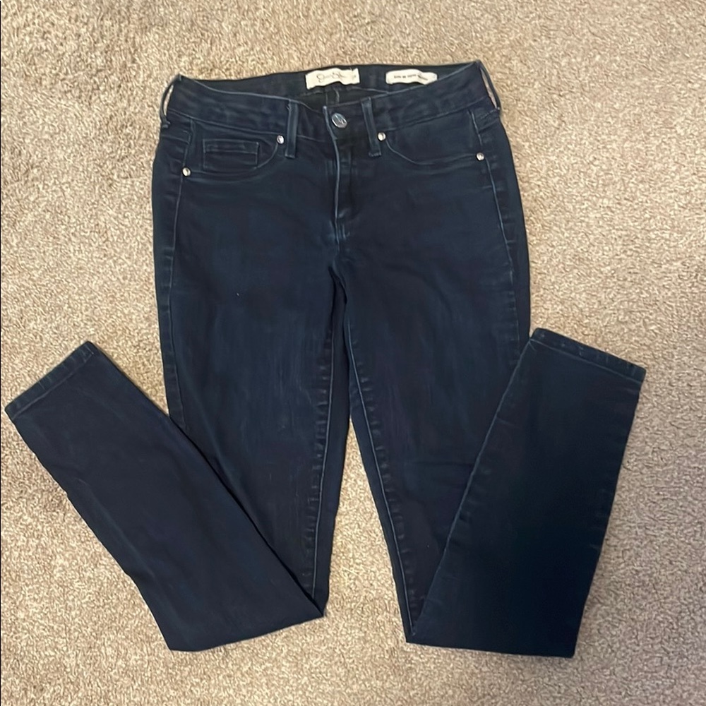 Jessica Simpson dark blue skinny jeans